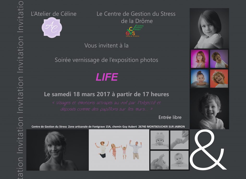 Newsletter Atelier de Céline, vernissage, exposition photos, cadres, famille, enfant (1)