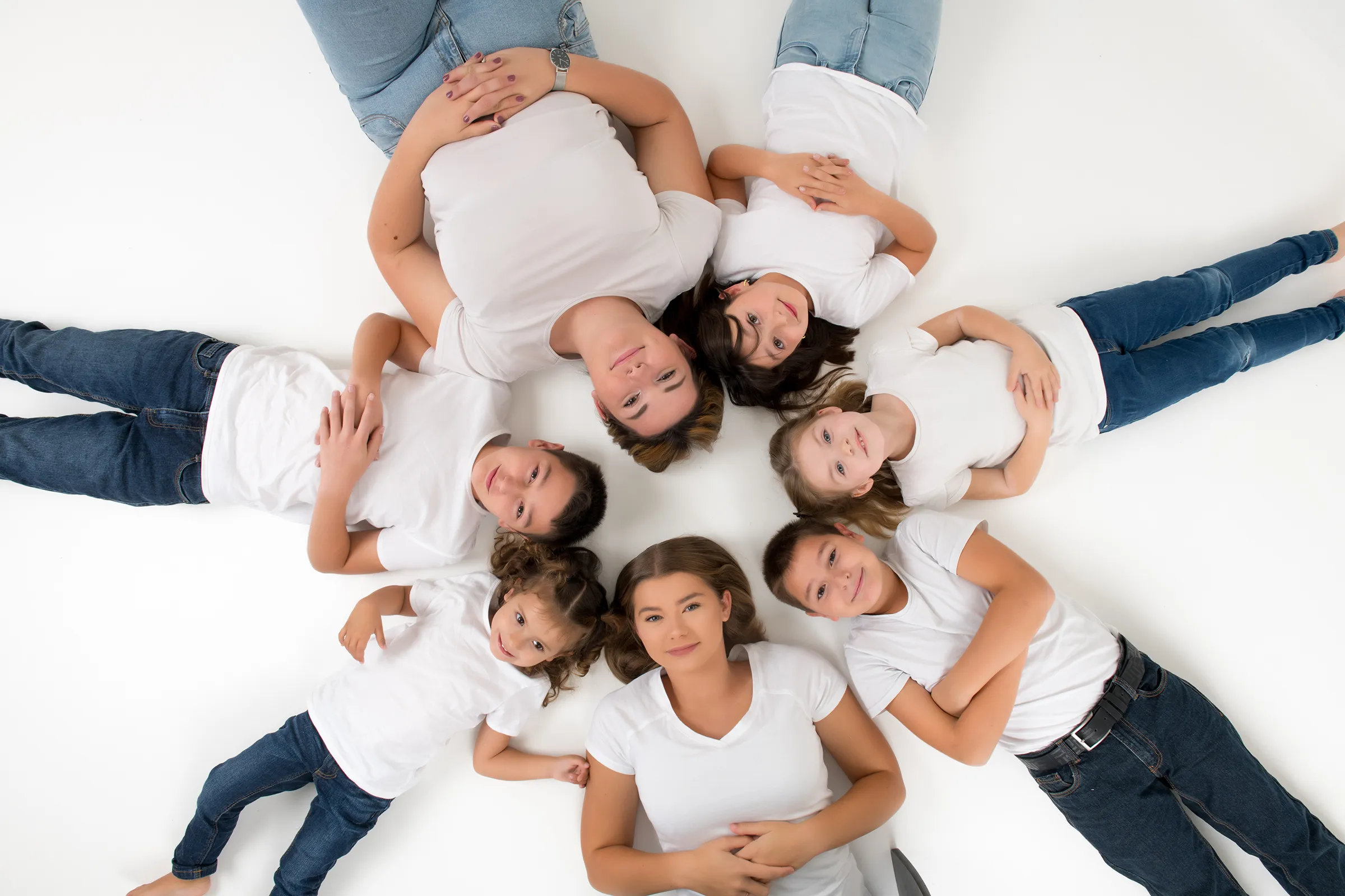 Séance photo grande famille naturelle près de Montélimar